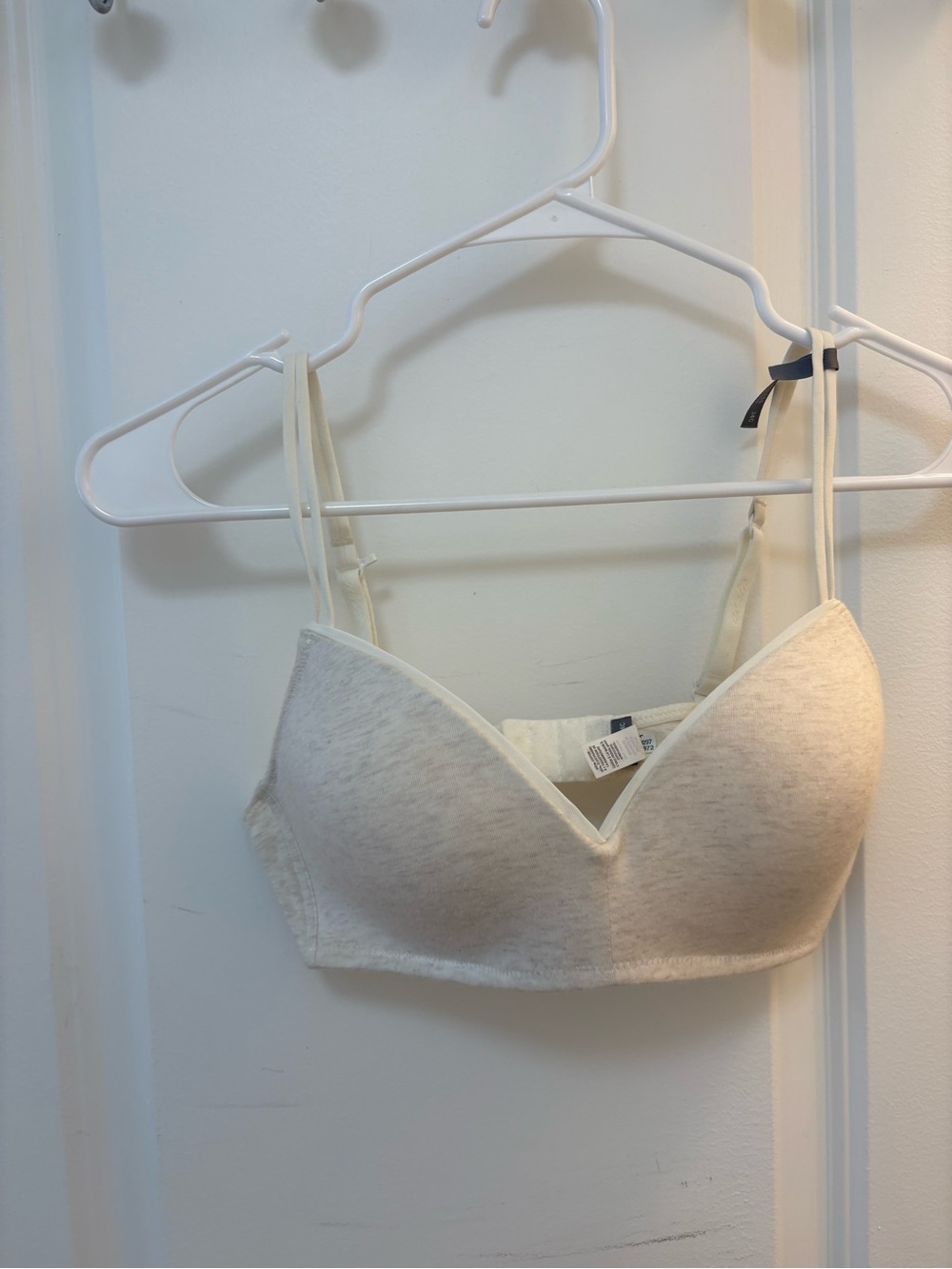 aerie cream light heathered wireless bralette